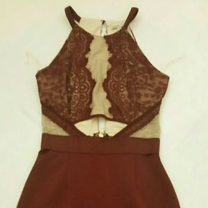 Maroon night out dress